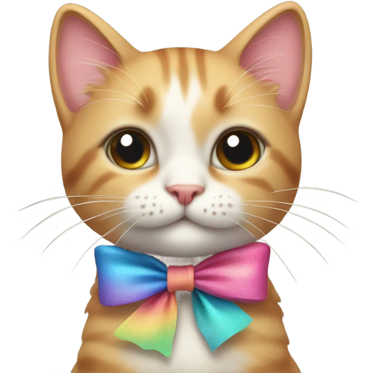 Kitty with a bow  emoji