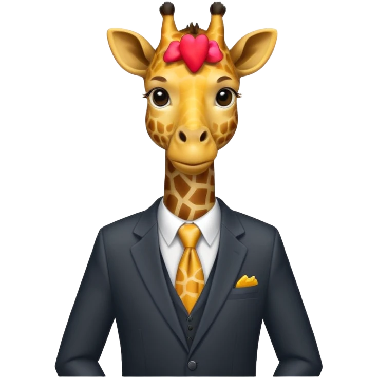  giraffe in suit  emoji