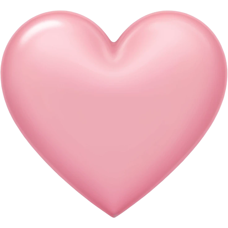 a pastel pink heart emoji