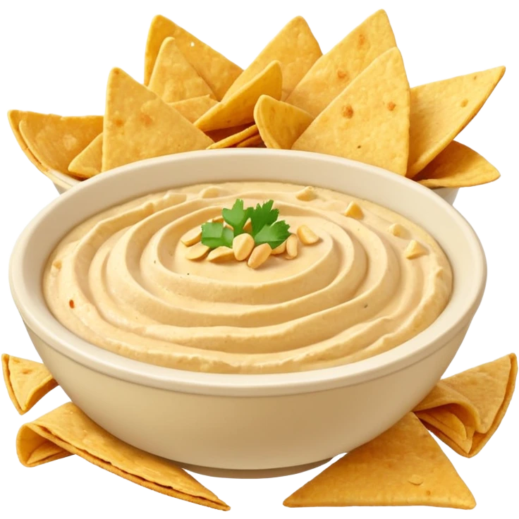 Hummus and chips  emoji
