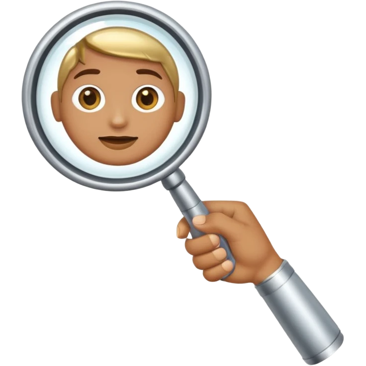 magnification glass arm emoji