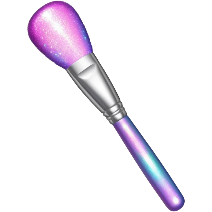 Glitter makeup brush emoji