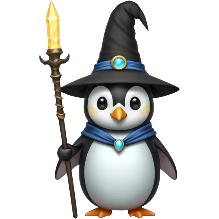 Penguin Wizard emoji
