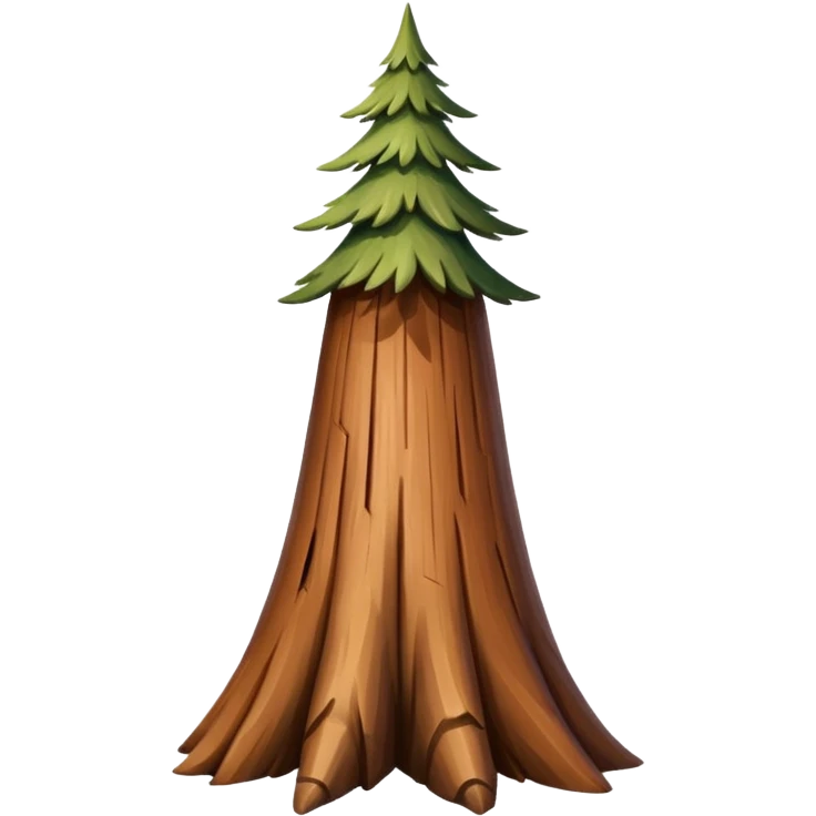 long slim sequoia tree no leaves emoji