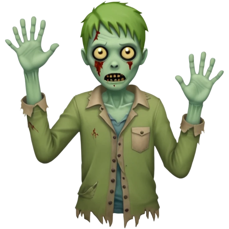 zombie say hello emoji