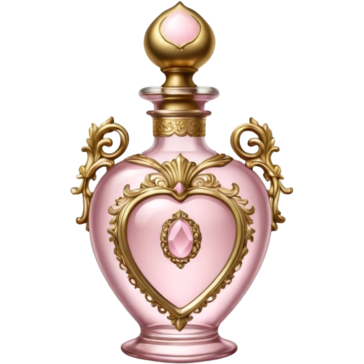 vintage rococo pale pink spam perfume  emoji