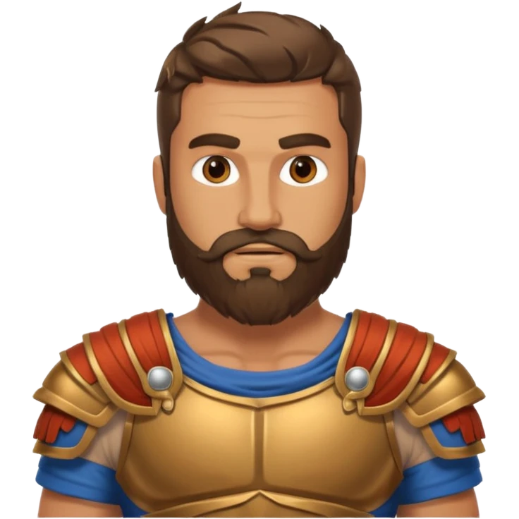 ancient greek warrior with beard emoji