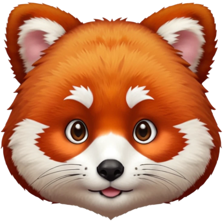Red panda face emoji