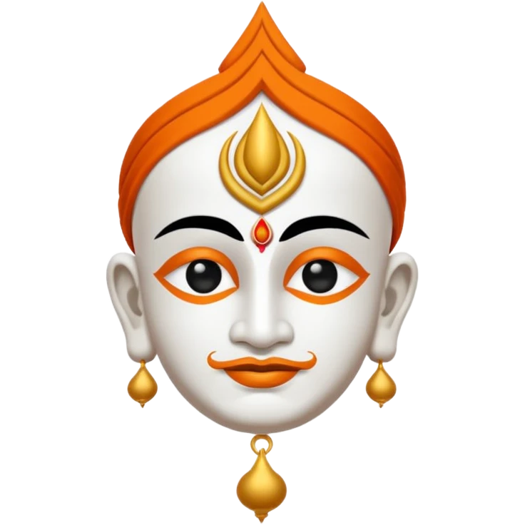 Gaudiya Vaishnava tilak symbol, simple, clear, centered emoji