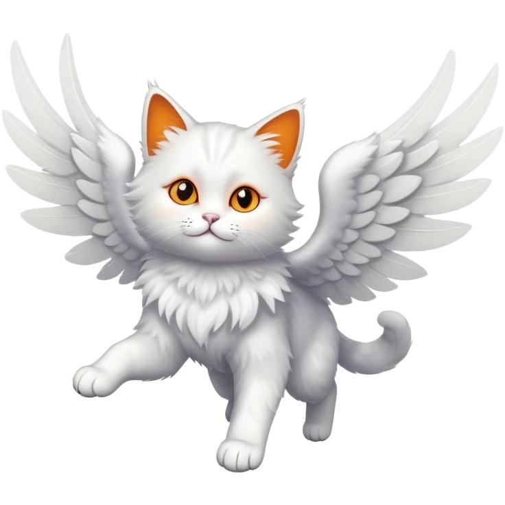 flying cat with wings emoji