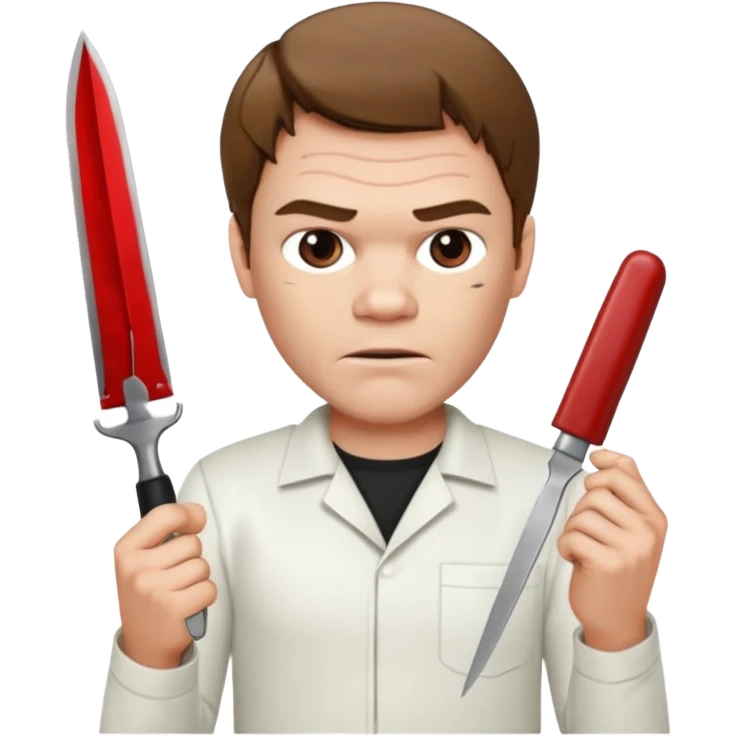 dexter Morgan with scalpel knife emoji