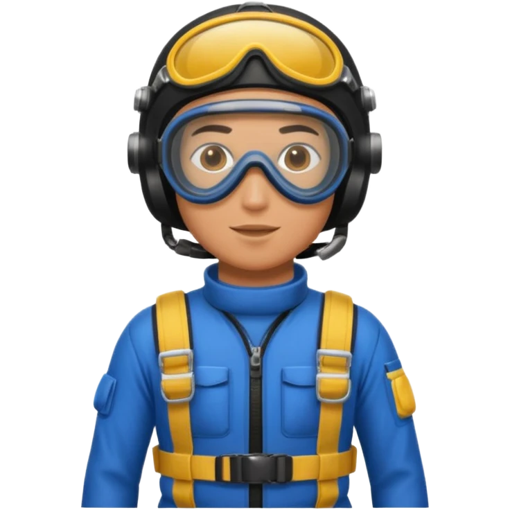 parachute diver emoji