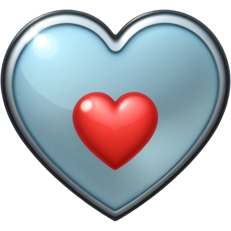 heart with a mirror effect emoji