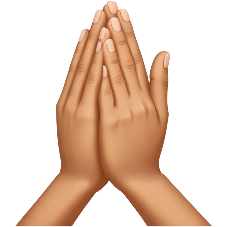 Black praying hands  emoji