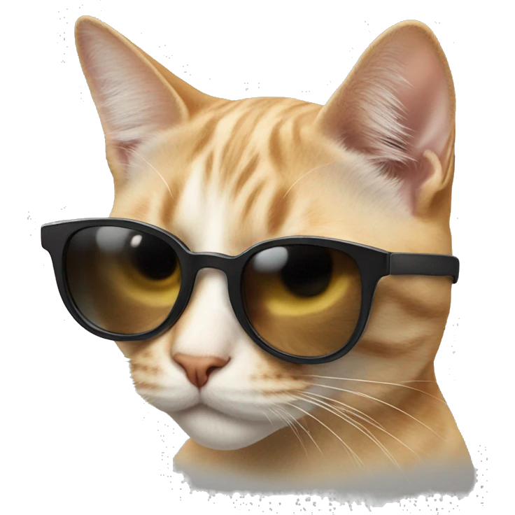 Cat wearing sunglasses  emoji