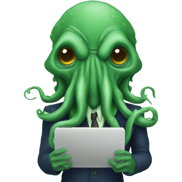 Cthulhu with phone  emoji