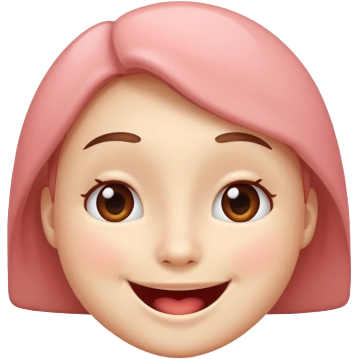 Make a face that shows that it really like something, but there are no hearts or stars in it's eyes. emoji
