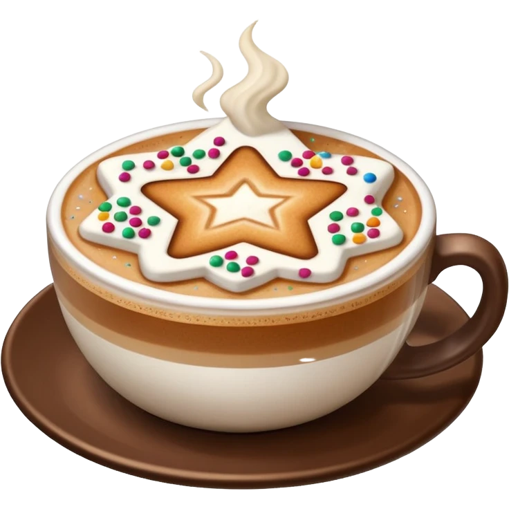 The Star Cappuccino emoji