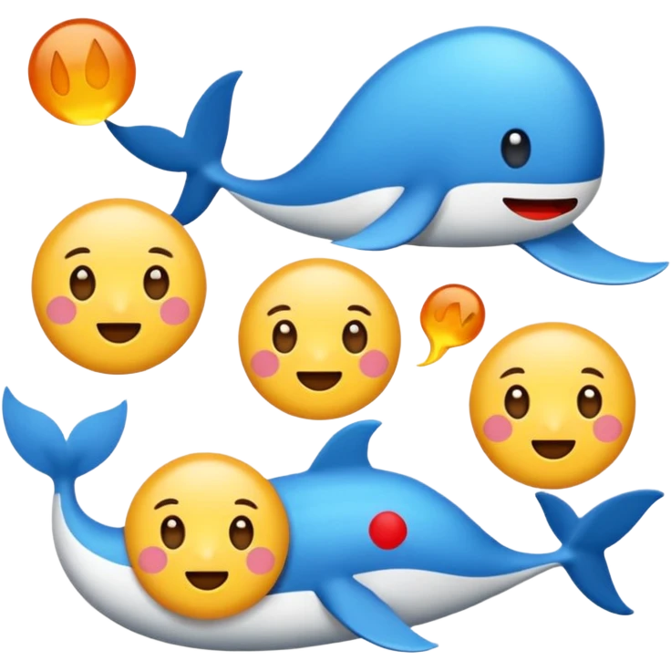 자수 파우치  emoji