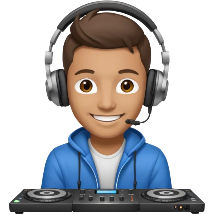 dj with setup handingg emoji