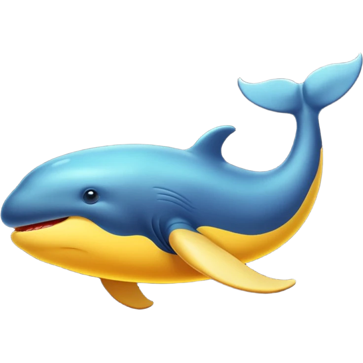 Yellow whale emoji