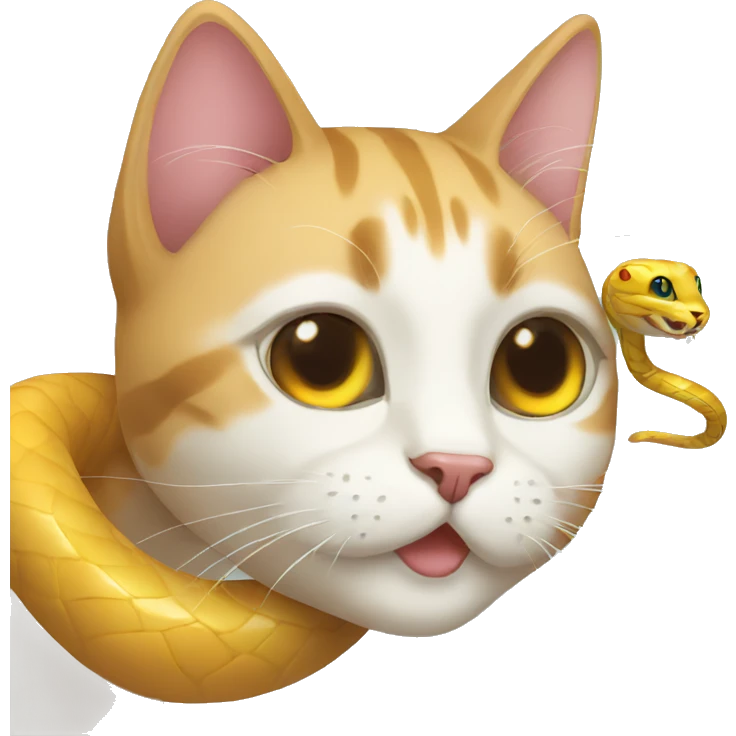cat with snake emoji