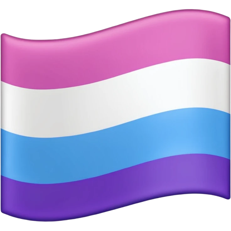 Bandera bisexual Rosa violeta y celeste  emoji