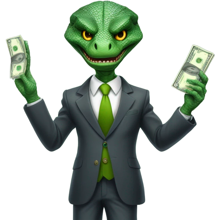 capitalist reptilian emoji
