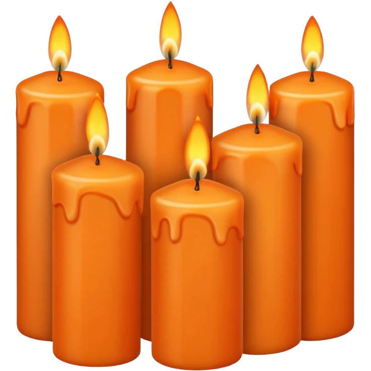 orange candles emoji