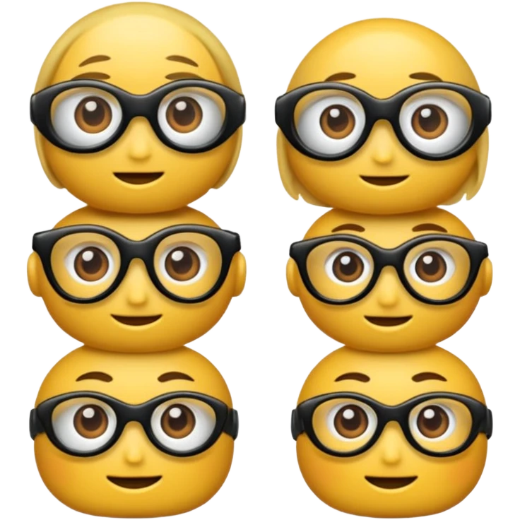 очки и тест для зрения emoji