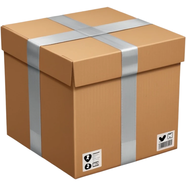 generate realistic package emoji