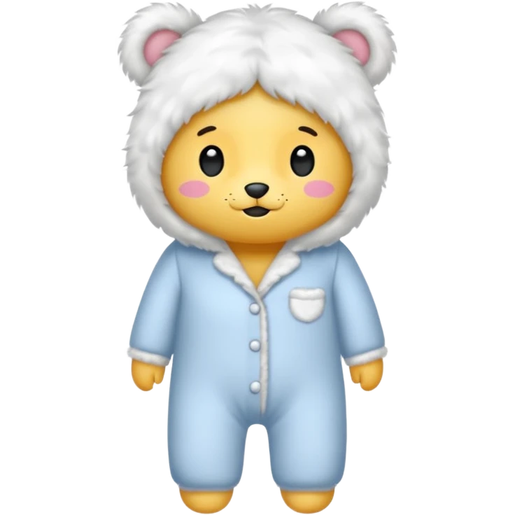 fluffy pyjamas emoji