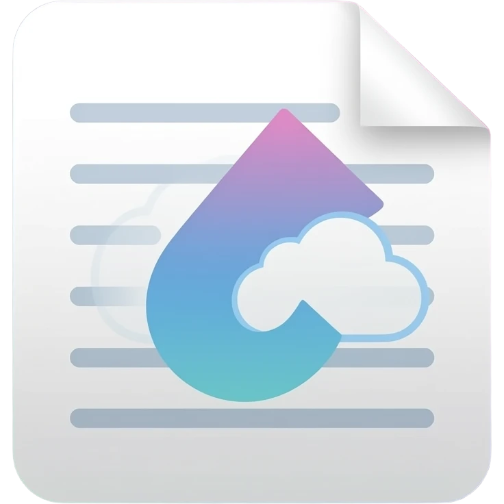generate an icon that for a notepad app synced with drive using gradient vectors emoji