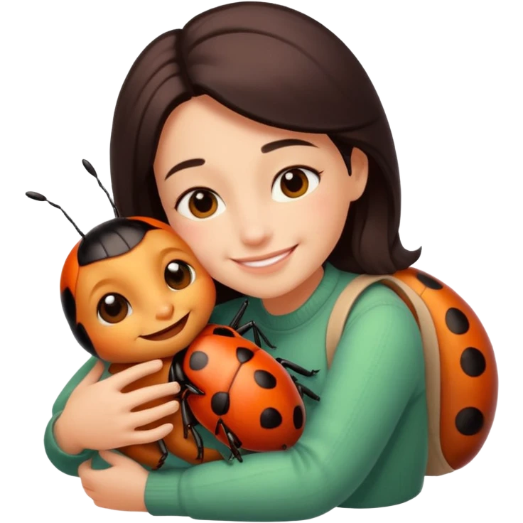 Cuddle my bugs cute emoji