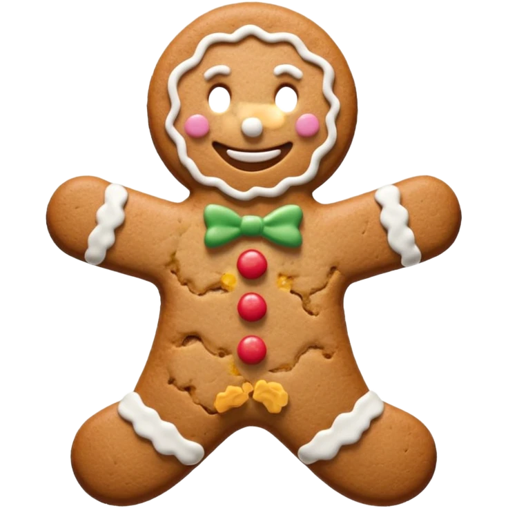 cookie man shape emoji