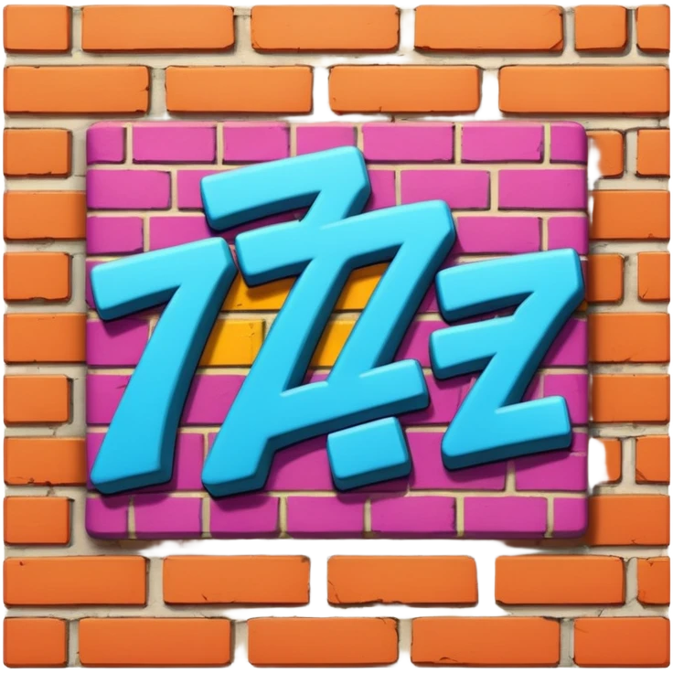 Граффити надпись: 72 emoji