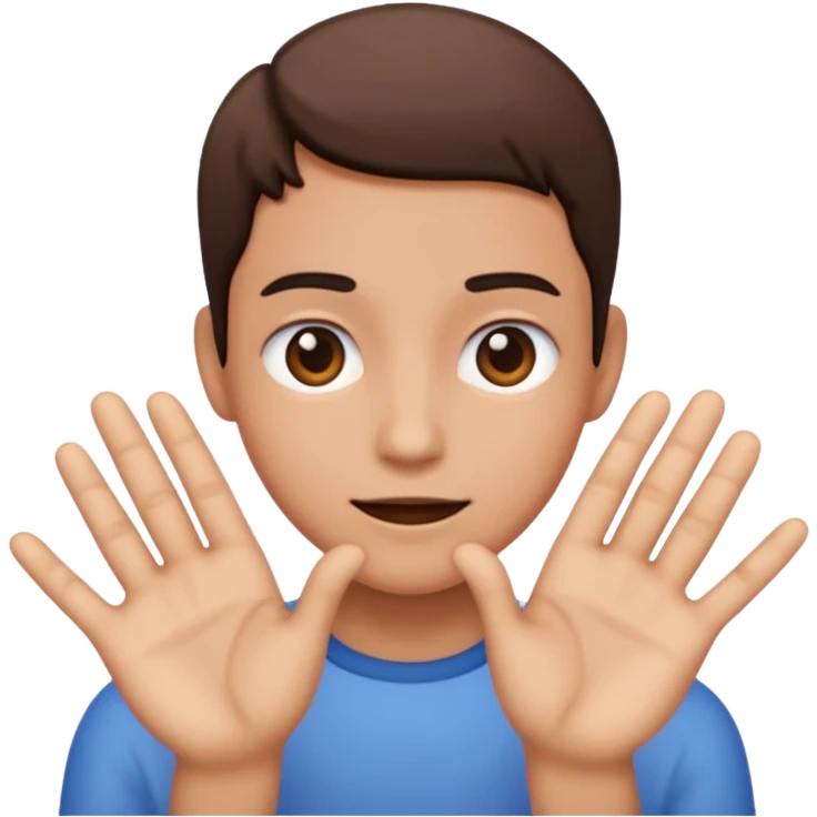 😝 with hands opening through  emoji