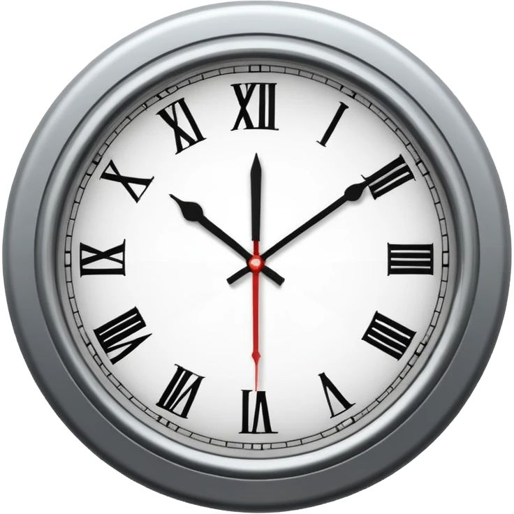 analog clock emoji