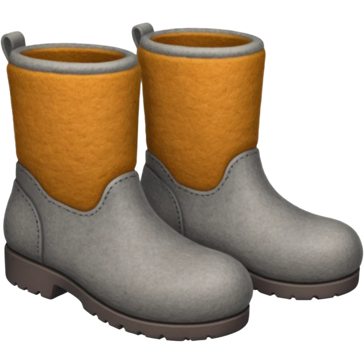 Russian felt boots made entirely of felted wool emoji