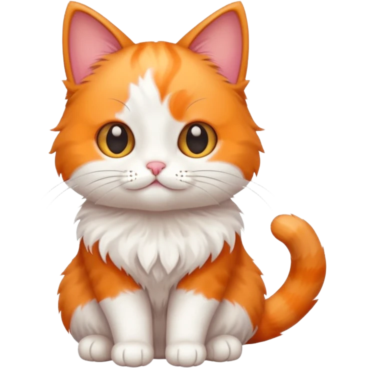Cute kawaii cat emoji