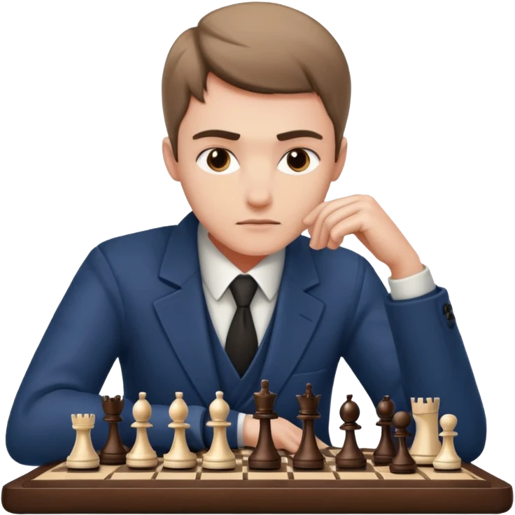 Player with chessboard emoji