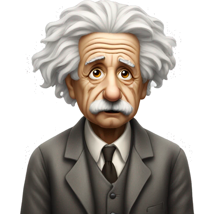 albert einstein sad emoji
