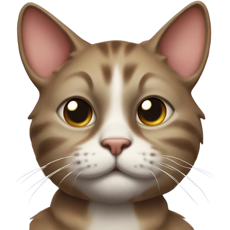 Ugly cat emoji