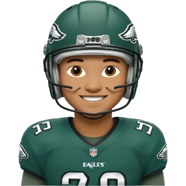 A Philadelphia eagles player emoji