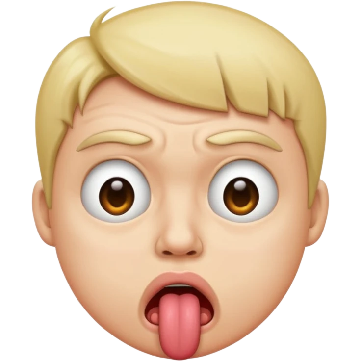 화난 얼굴로 메롱 emoji