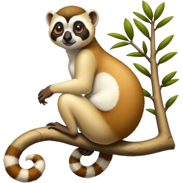 lémur sifaka de coquerel emoji