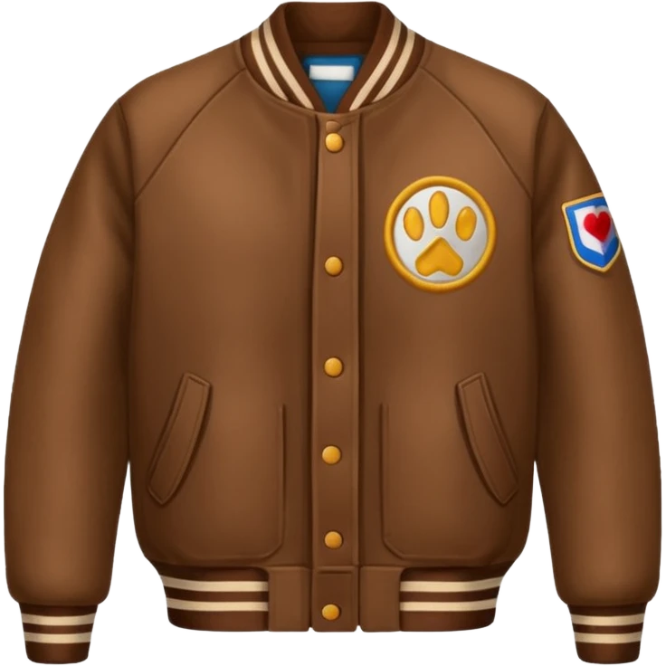 brown varsity jacket


 emoji