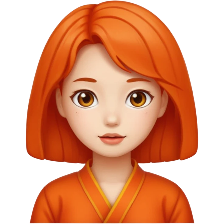 Wearing kimchi girl emoji