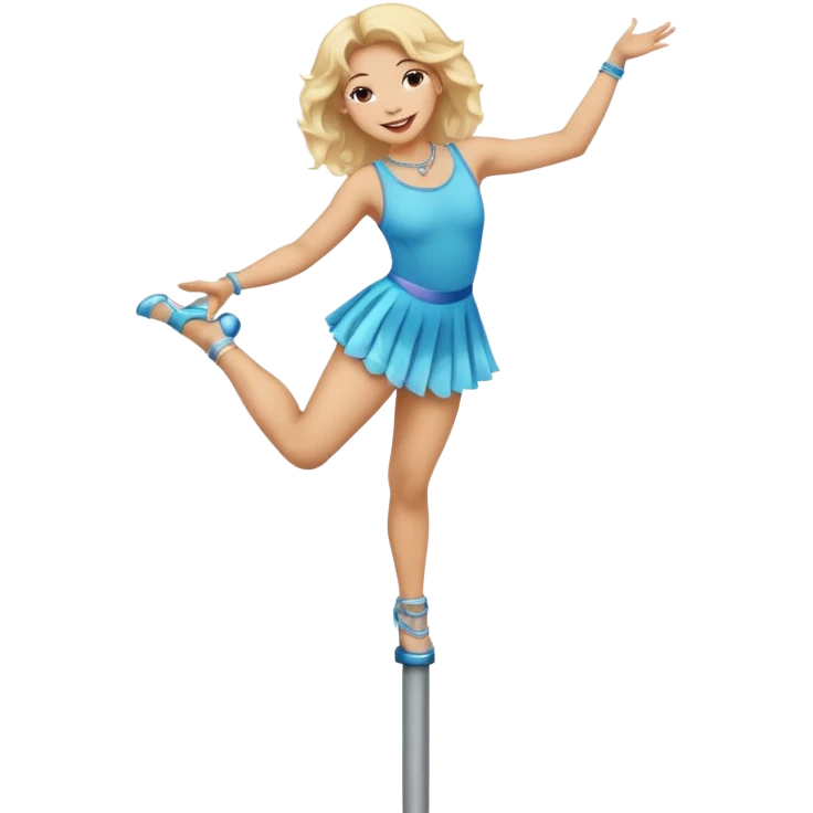 trans person dancing on a pole emoji