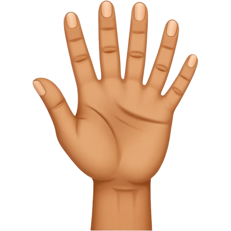 mano 4 dedos emoji